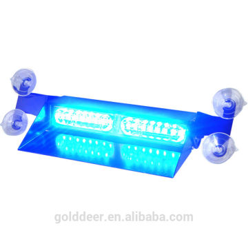 Auto para-brisa-montagem Interior luz LED aviso viseira azul claro